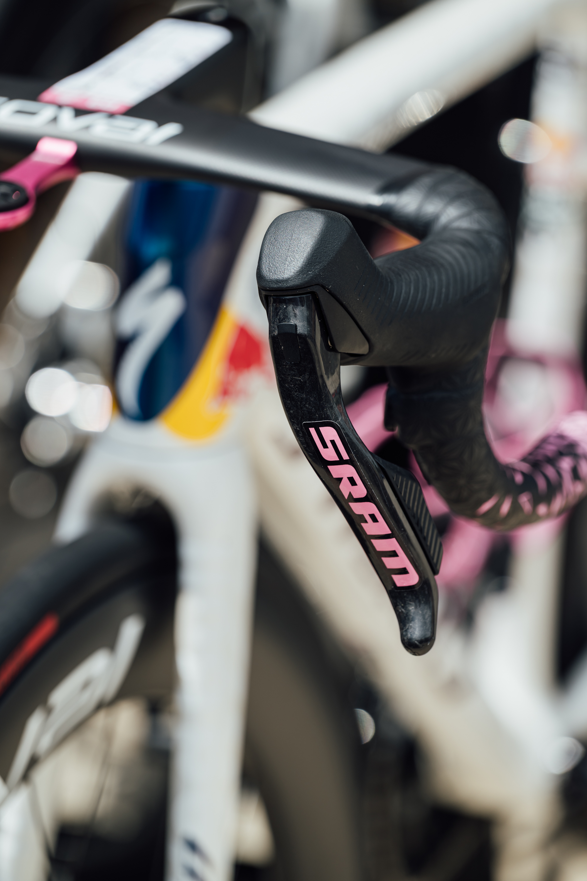 Close up of bike tech found at the Giro d'Italia 2025
