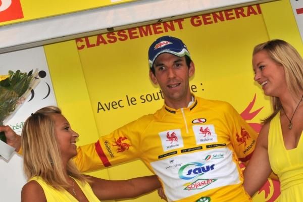 Laurent Mangel (Saur-Sojasun) claimed the golden leader's jersey