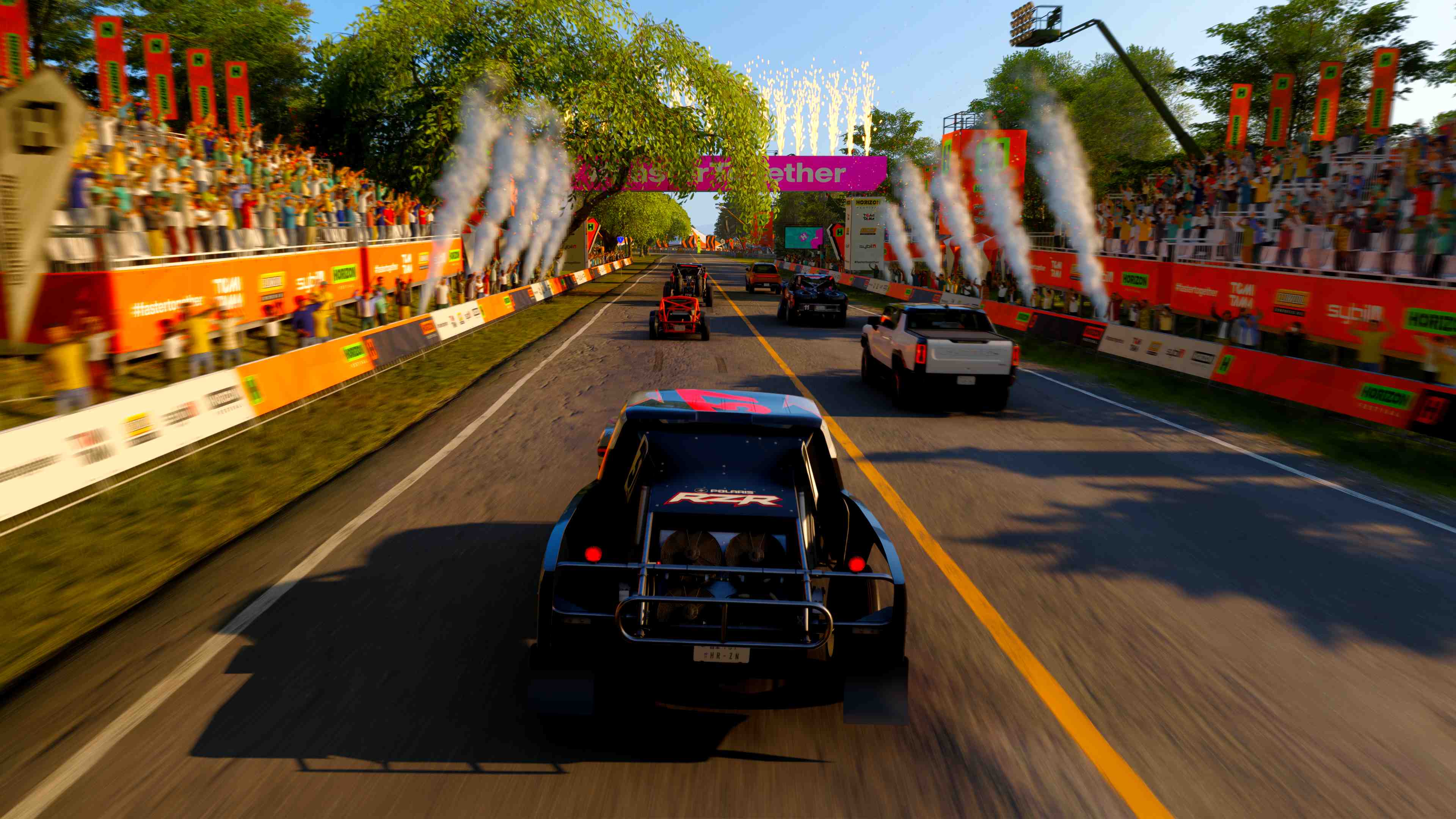 Forza Horizon 6 screenshot of a race start.