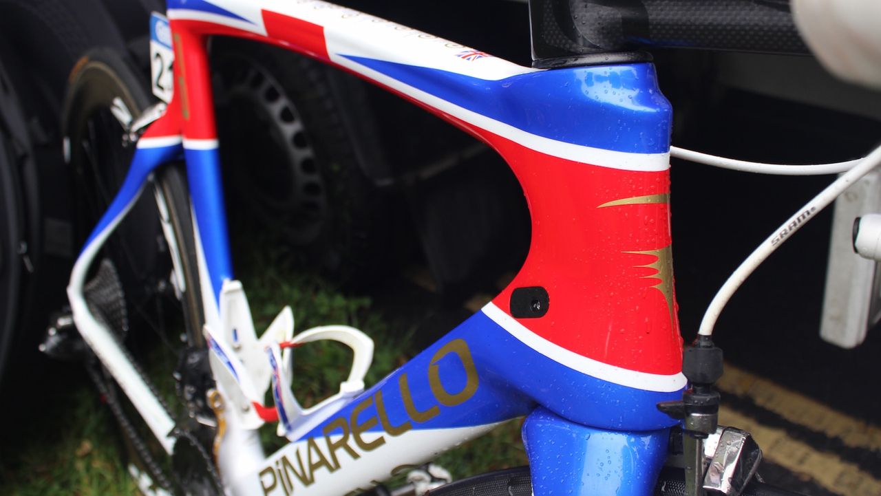 The Union Flag dominates the frame's design