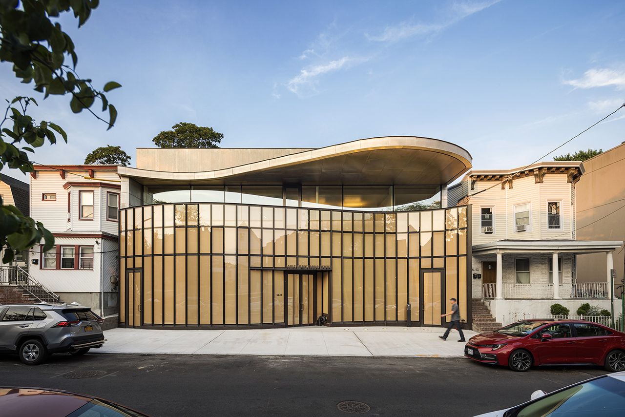 front facade at The Louis Armstrong Center by Caples Jefferson Architects