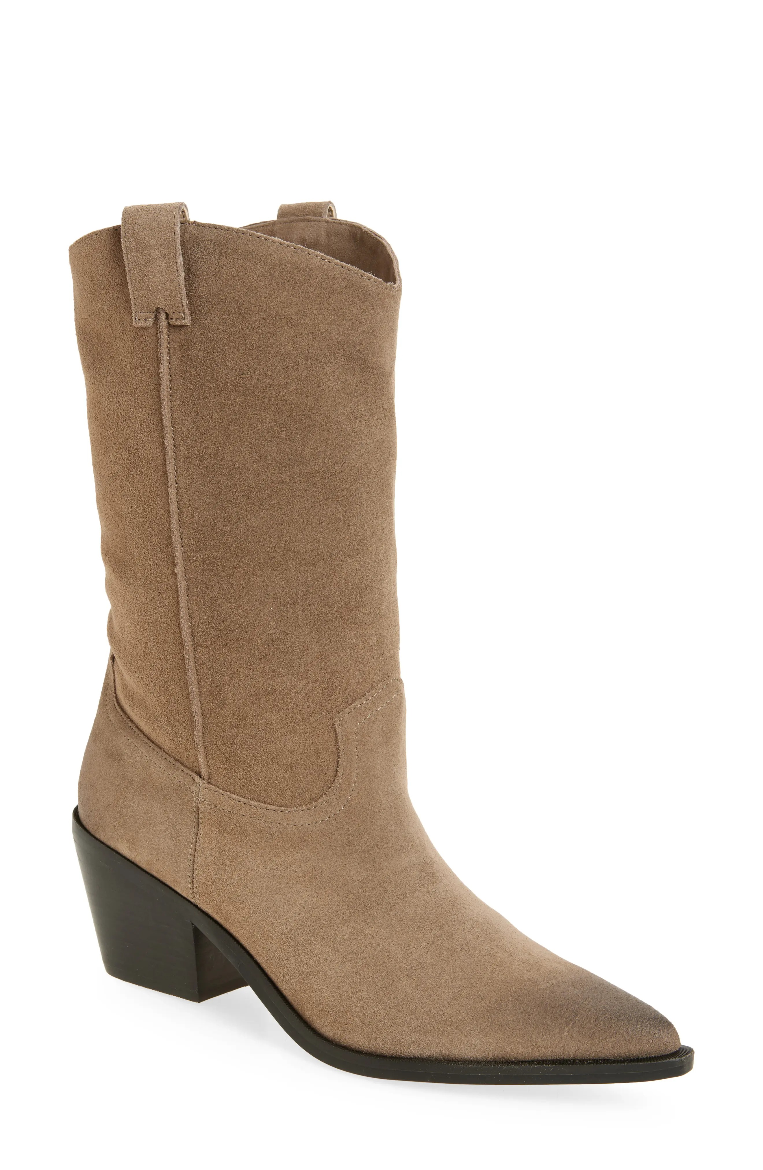 Stetson Suede Western Boot
