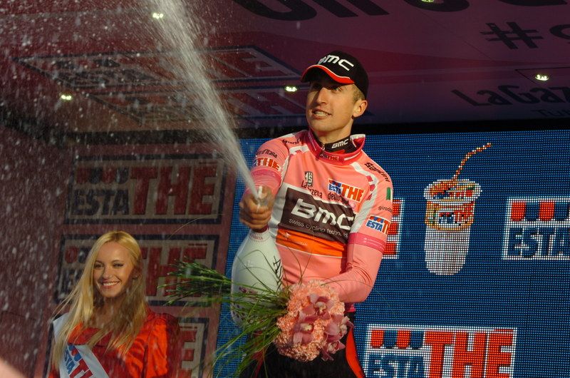 Taylor Phinney was the first maglia rosa of 2012