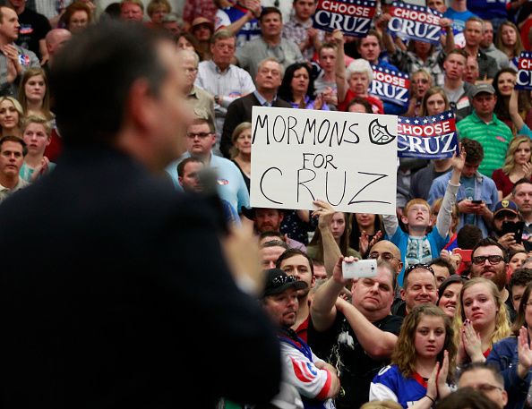 Ted Cruz at a rally in Utah.