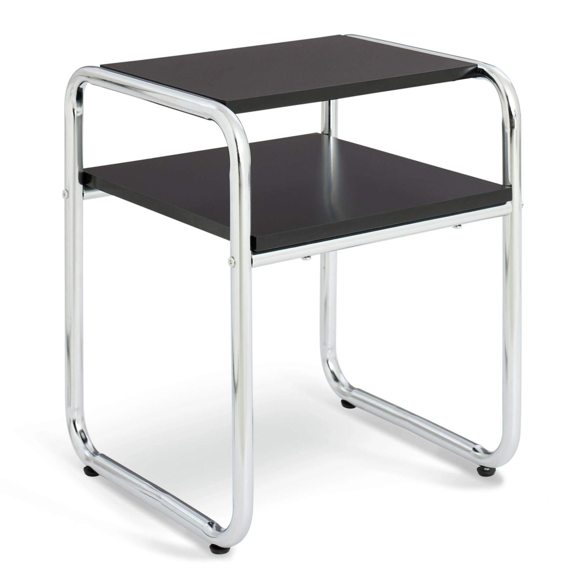 Habitat Albers Bedside Table - Black & Silver