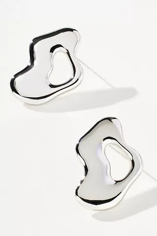 Molten Abstract Post Earrings