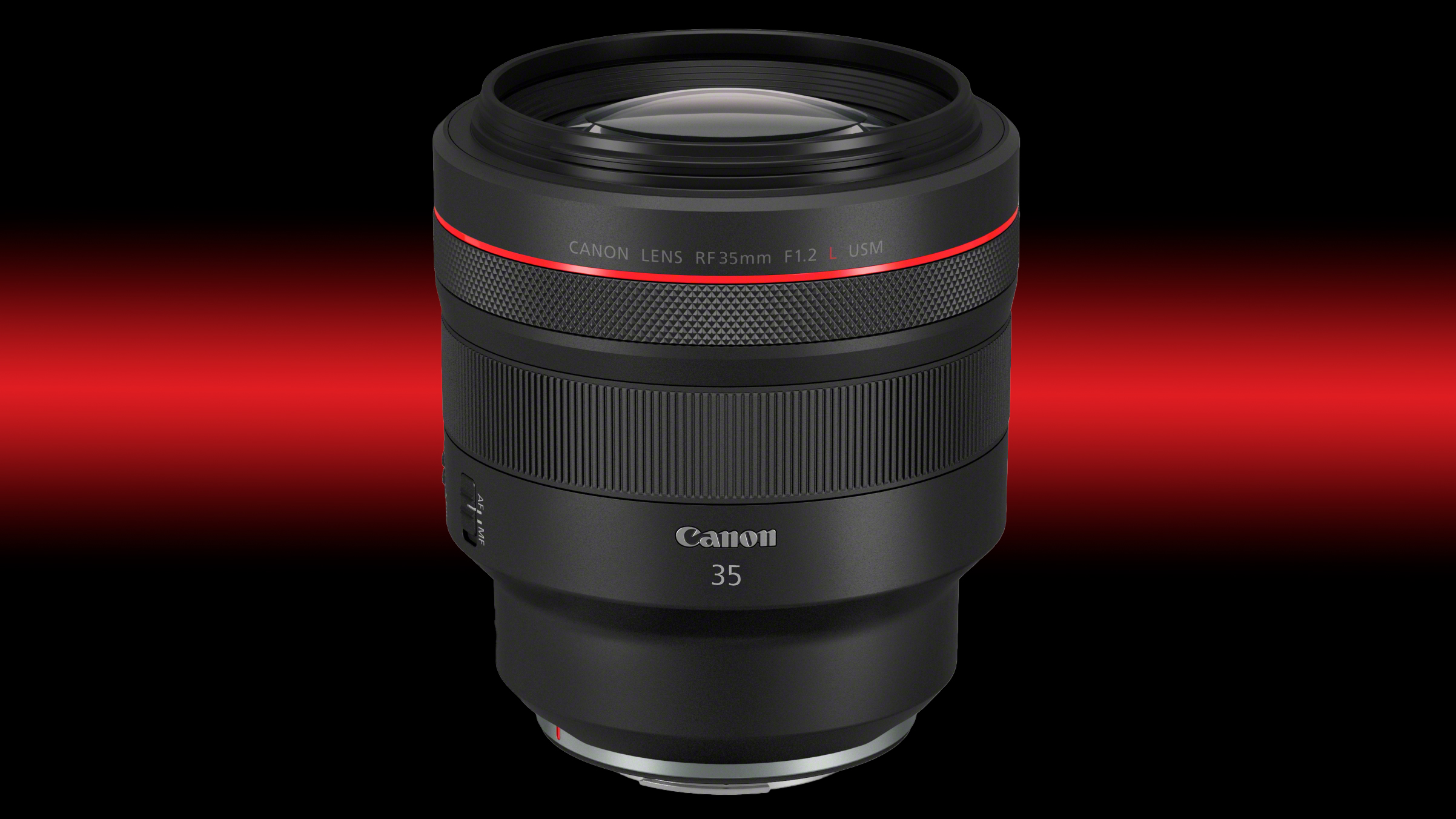 Mockup of the Canon RF 35mm f/1.2L USM lens
