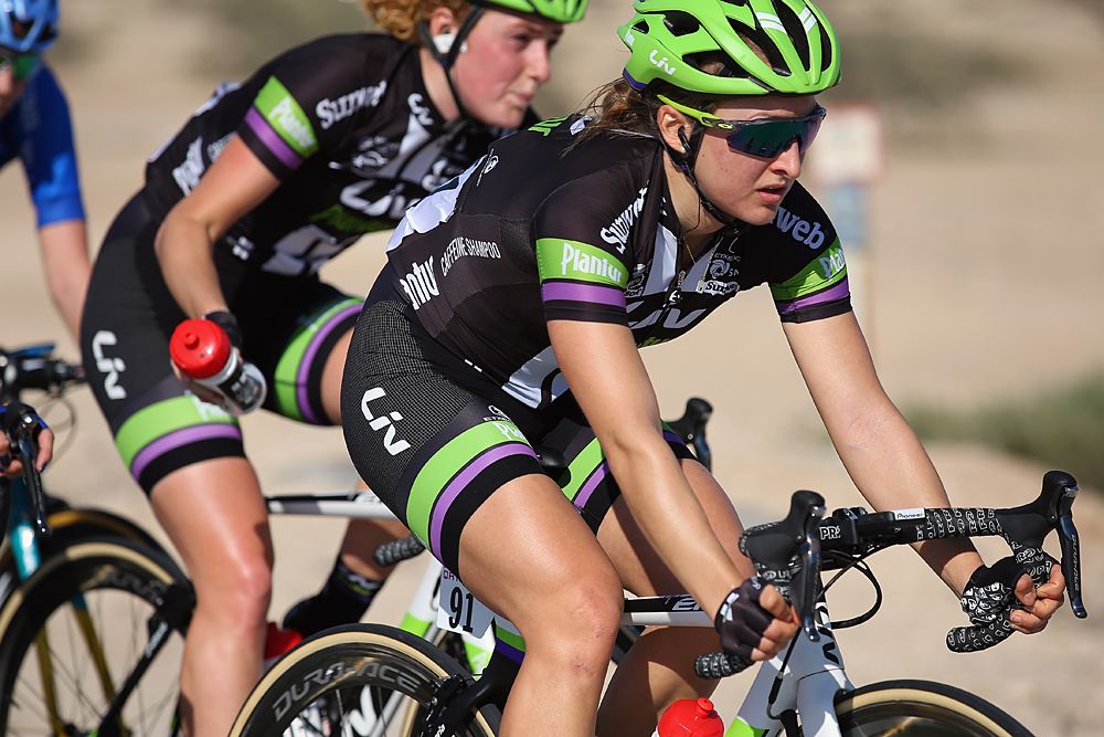 Leah Kirchmann (Liv Plantur) Ladies Tour of Qatar stage 1