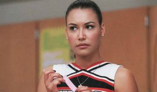 Naya Rivera looking intense in Glee.