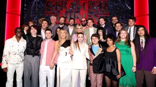 Stranger Things cast at Season 4 premiere.