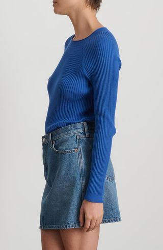 Josie Rib Cotton & Cashmere Sweater