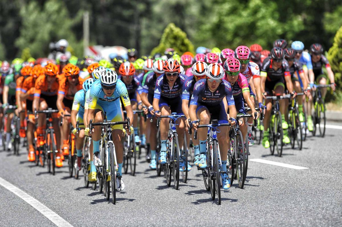 Unieuro lead the peloton at the Tour of Turkey.