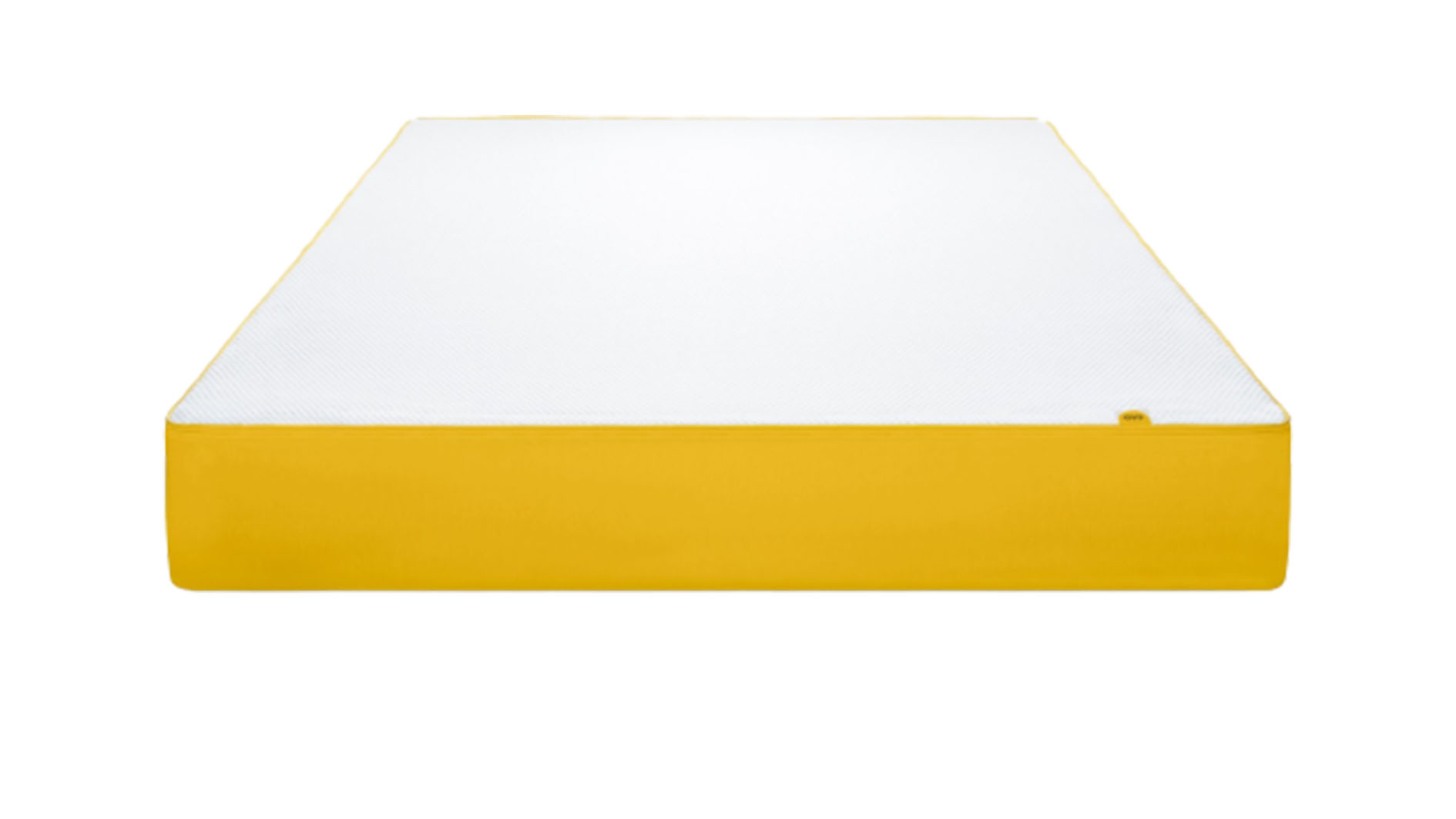 Best Eve mattress sales, discount codes and deals: The Eve Original Mattress in white with a yellow base