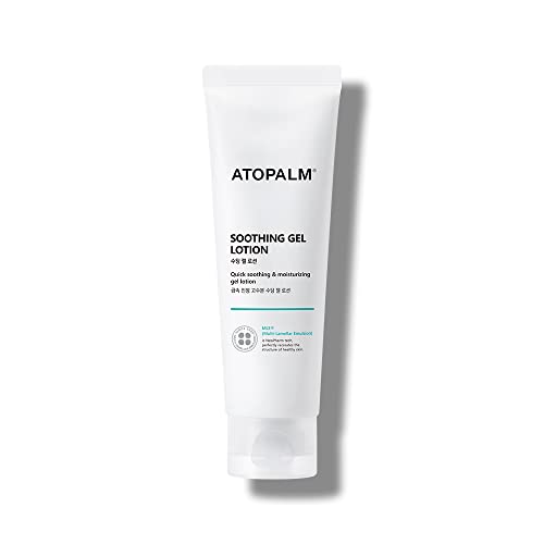 Atopalm Soothing Gel Lotion 4 Fl Oz, Cooling and Calming Moisturizer for Sensitive, Eczema Prone, Heat Rash Skin, Redness Relief, Lightweight Mild Face and Body Lotion for Baby, Korean Skincare