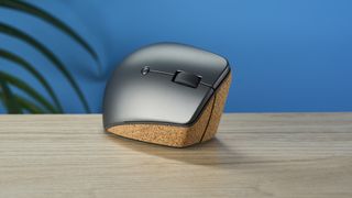 A Lenovo Go Wireless Vertical mouse