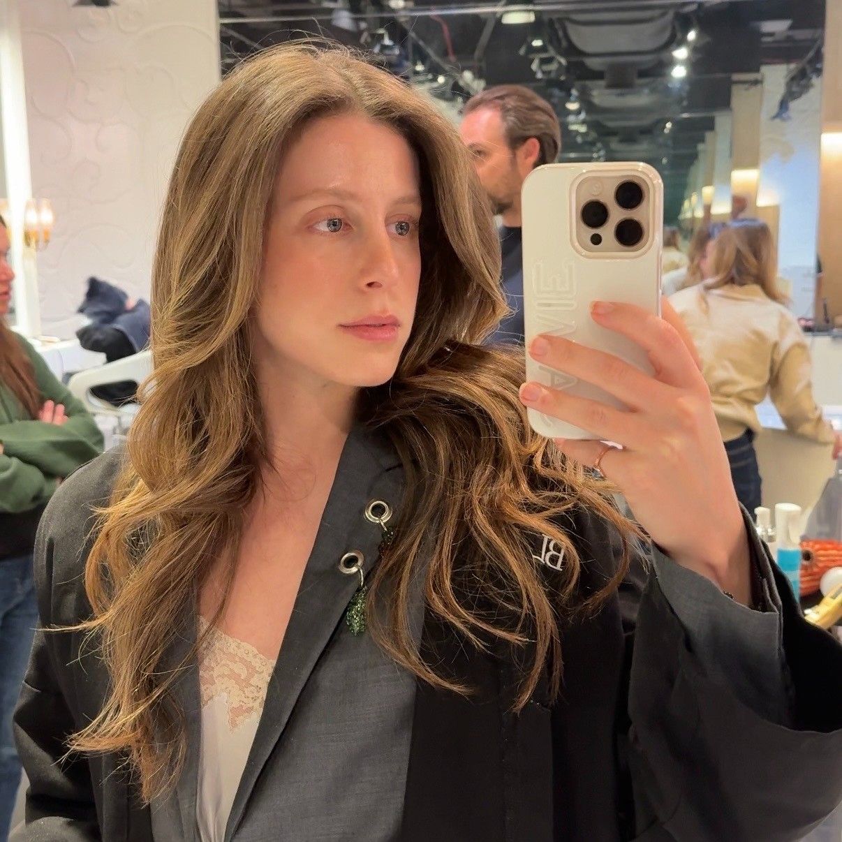 Photo of Jamie Schneider with glowing skin 