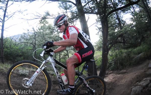 Andy Schultz (Kenda-Felt) muscles his way through the rock gardens