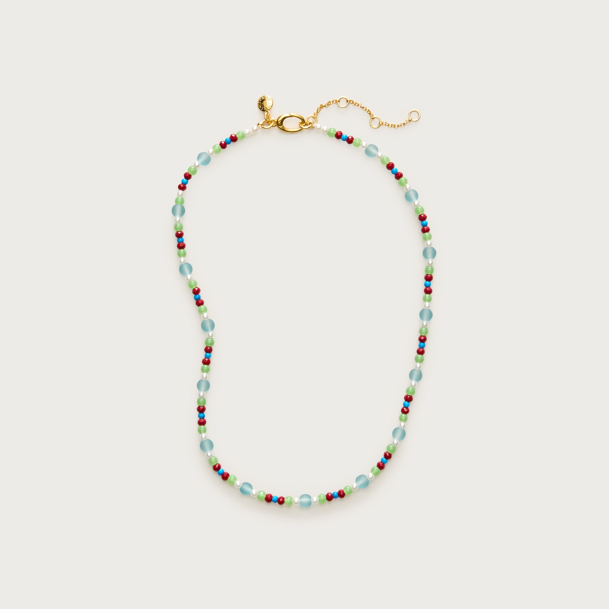Small Bead and Pearl Necklace