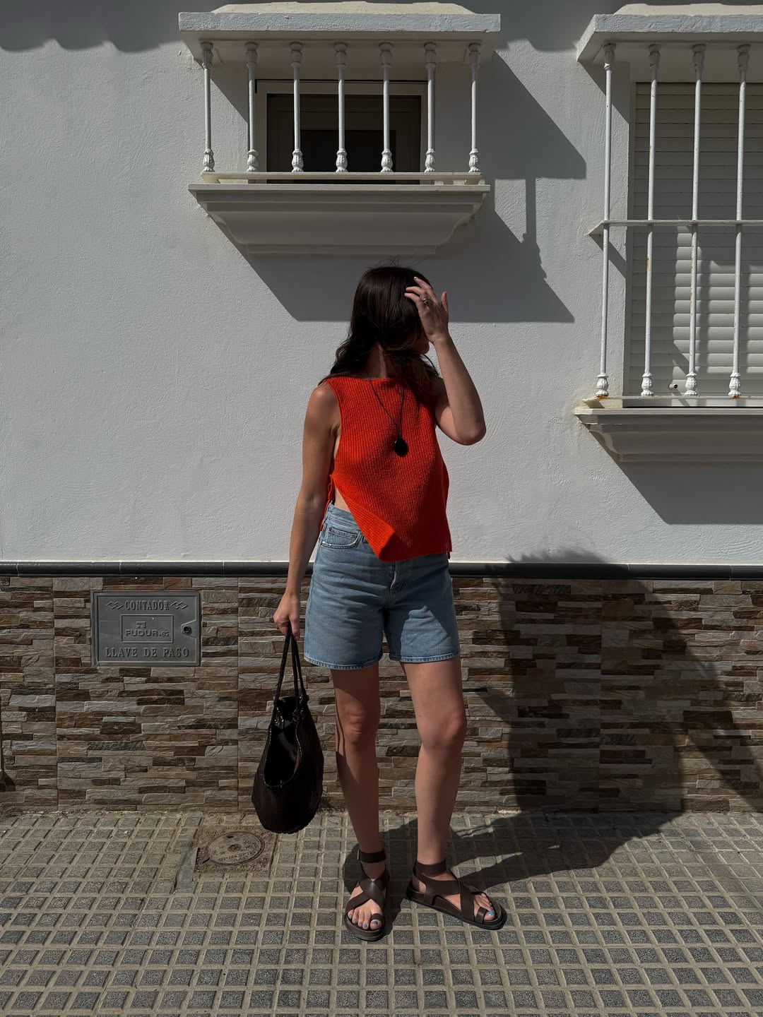 Outfits with Brown Sandals