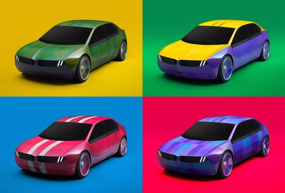 BMW i Vision Dee Concept in four bright colours