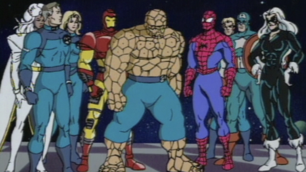 Spider-Man and the heroes on Spider-Man