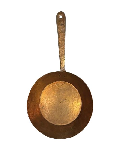 Vintage Hammered Copper Fry Pan