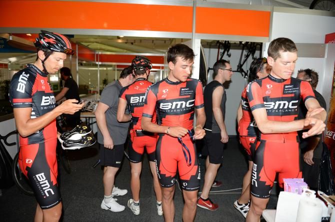 BMC team arrive for taining