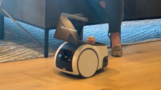 Amazon's Astro home bot completing a delivery