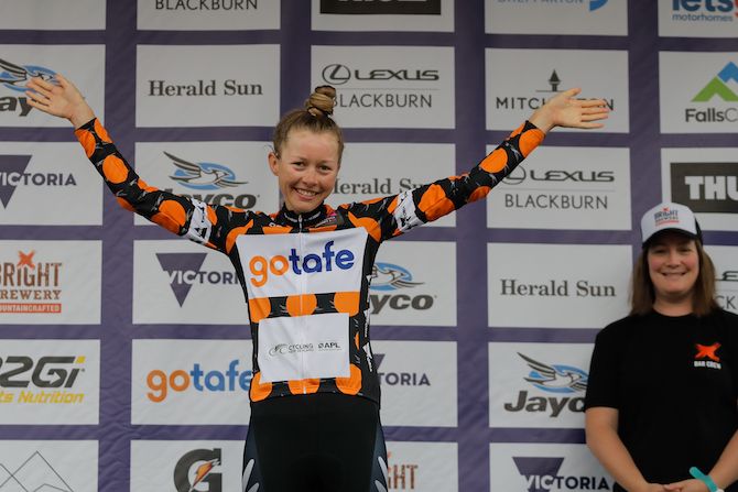 Stage winner Ella Harris was also crowned 'queen of the mountains'