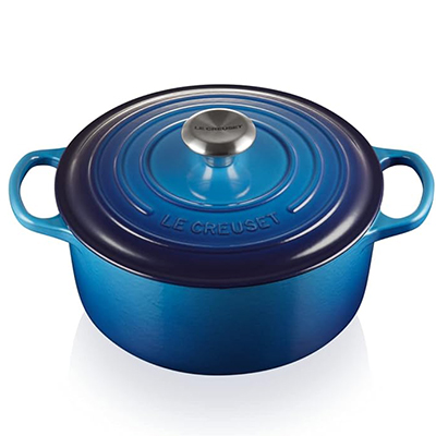 Blue le creuset dish