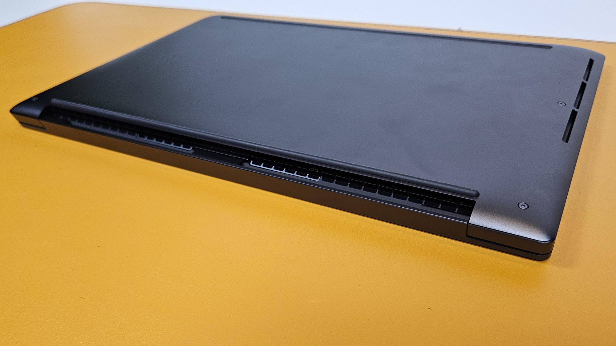 A Dell 14 Premium sitting on a desk