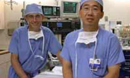 Dr. Tom Jaksic, left, and Dr. Heung Bae Kim of Children's Hospital in Boston.