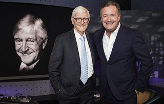 Michael Parkinson and Piers Morgan