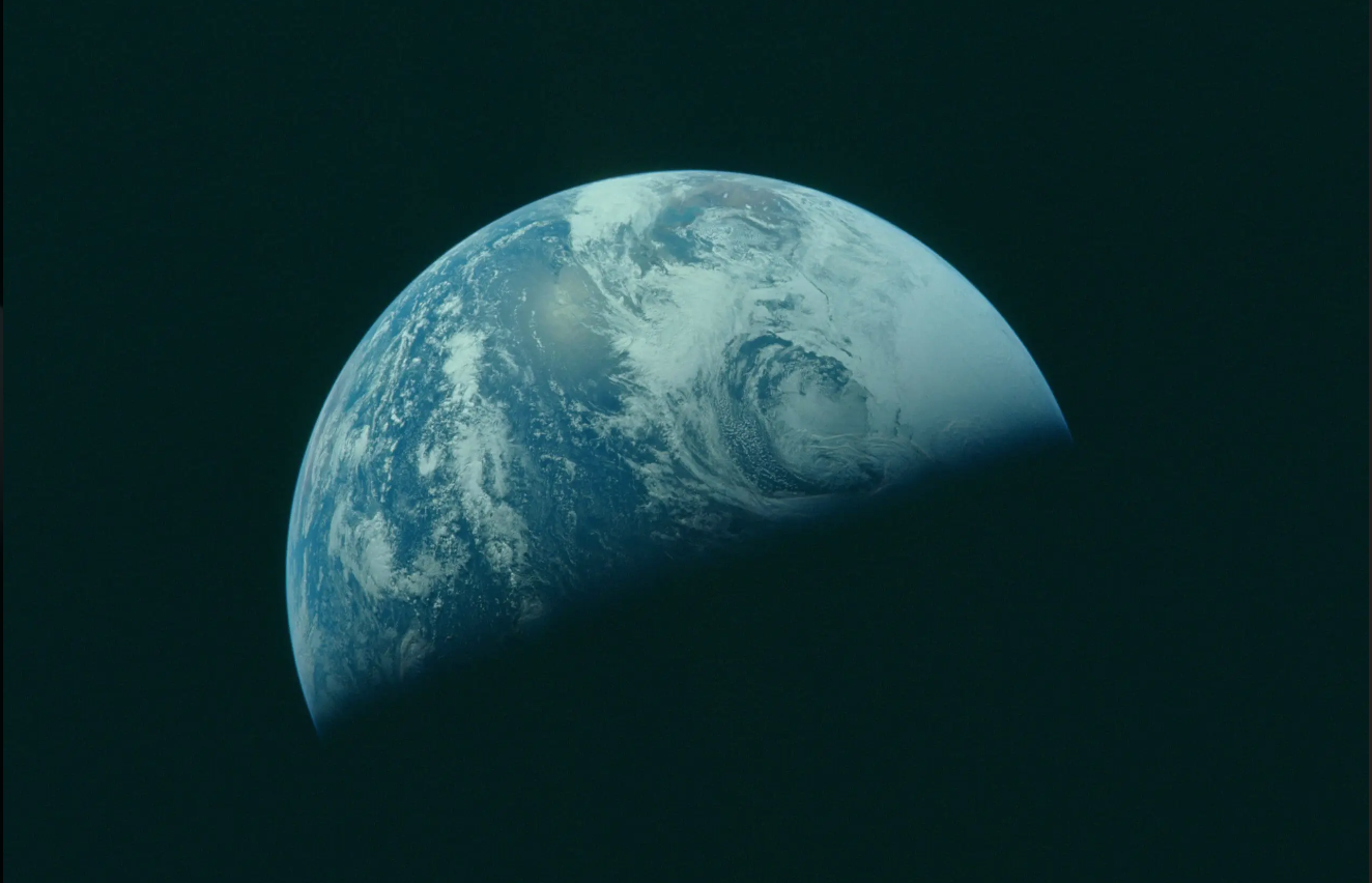 A photo of Earth taken from space during a NASA mission