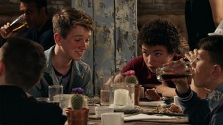 Simon Barlow (Alex Bain) gets drunk in Corrie after stealing vodka from the restaurant