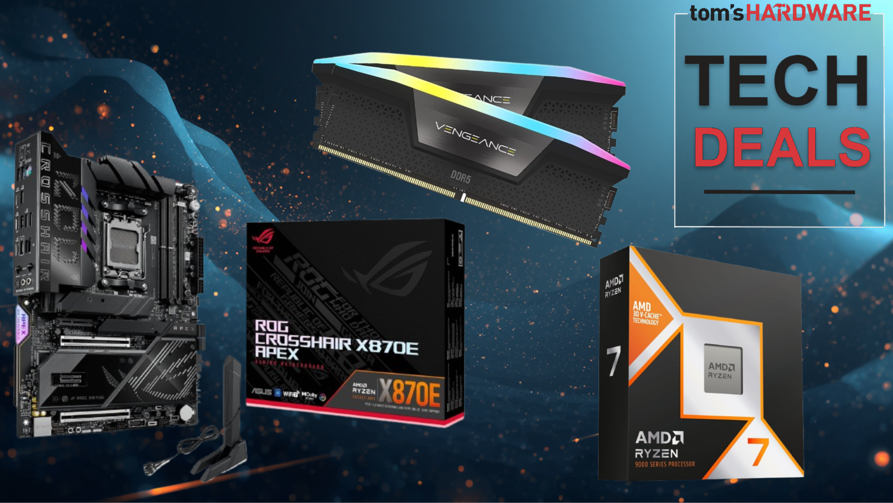 photo of Get $399 of Corsair Vengeance RAM essentially free with a Ryzen 7 9850X3D and high-end X870E motherboard — Newegg&hellip; image