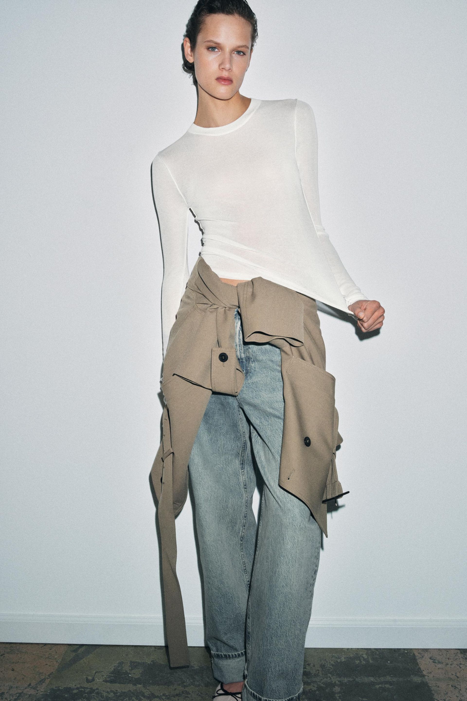 Semi-Sheer Knit Top