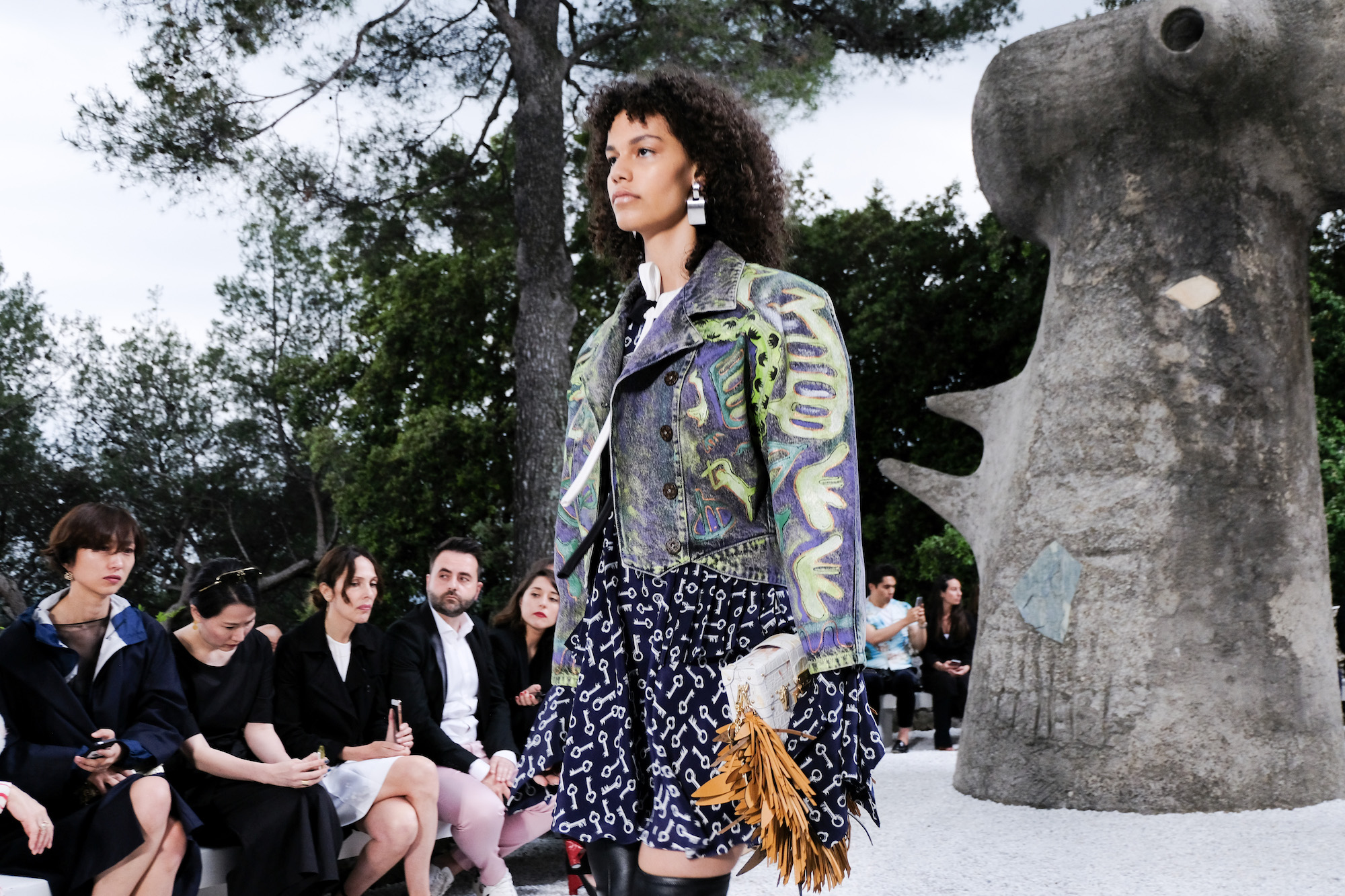 Look from the Louis Vuitton Cruise 2019 Collection, presented at the  Fondation Maeght in Saint-Paul de Vence, France.