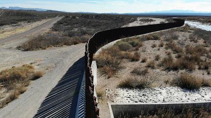 A fence along the southern border.