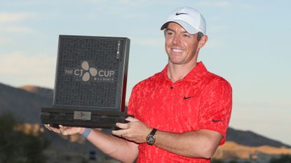 Rory McIlroy 2021 CJ Cup with trophy