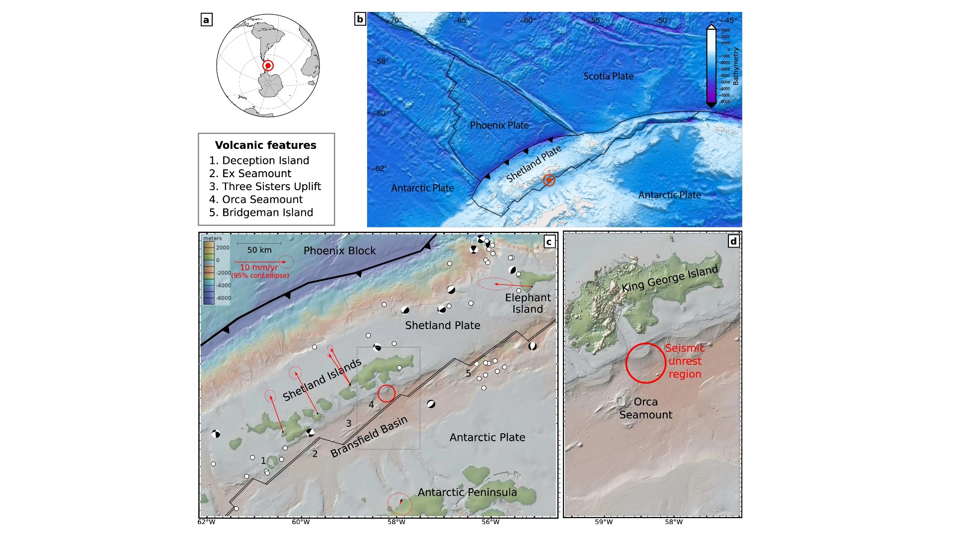 Illustration of the seismically active zone off Antactica. (CC BY 4.0: Cesca et al. 2022; nature Commun Earth Environ 3, 89 (2022); https://doi.org/10.1038/s43247-022-00418-5)