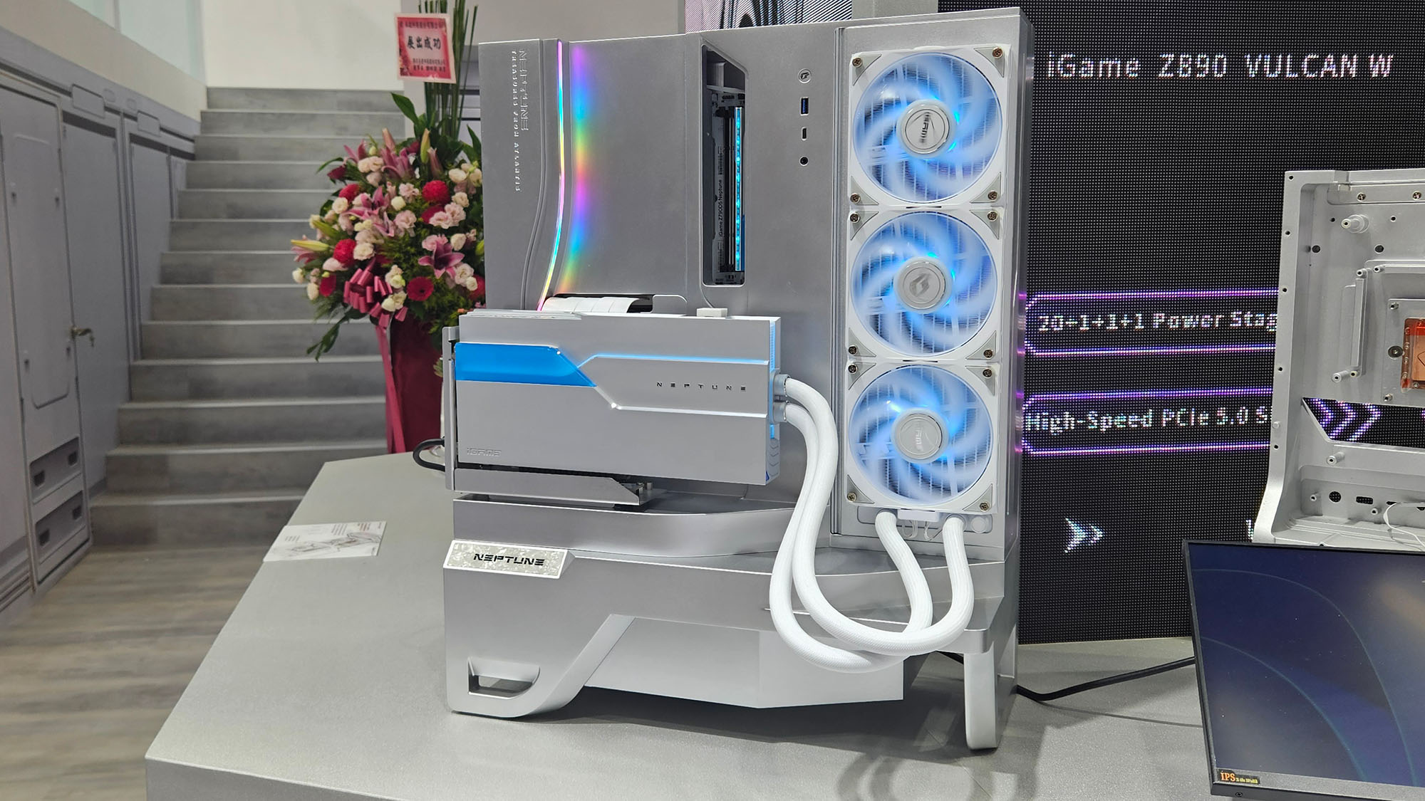 A Colorful GeForce RTX 5090 Neptune at Computex 2025