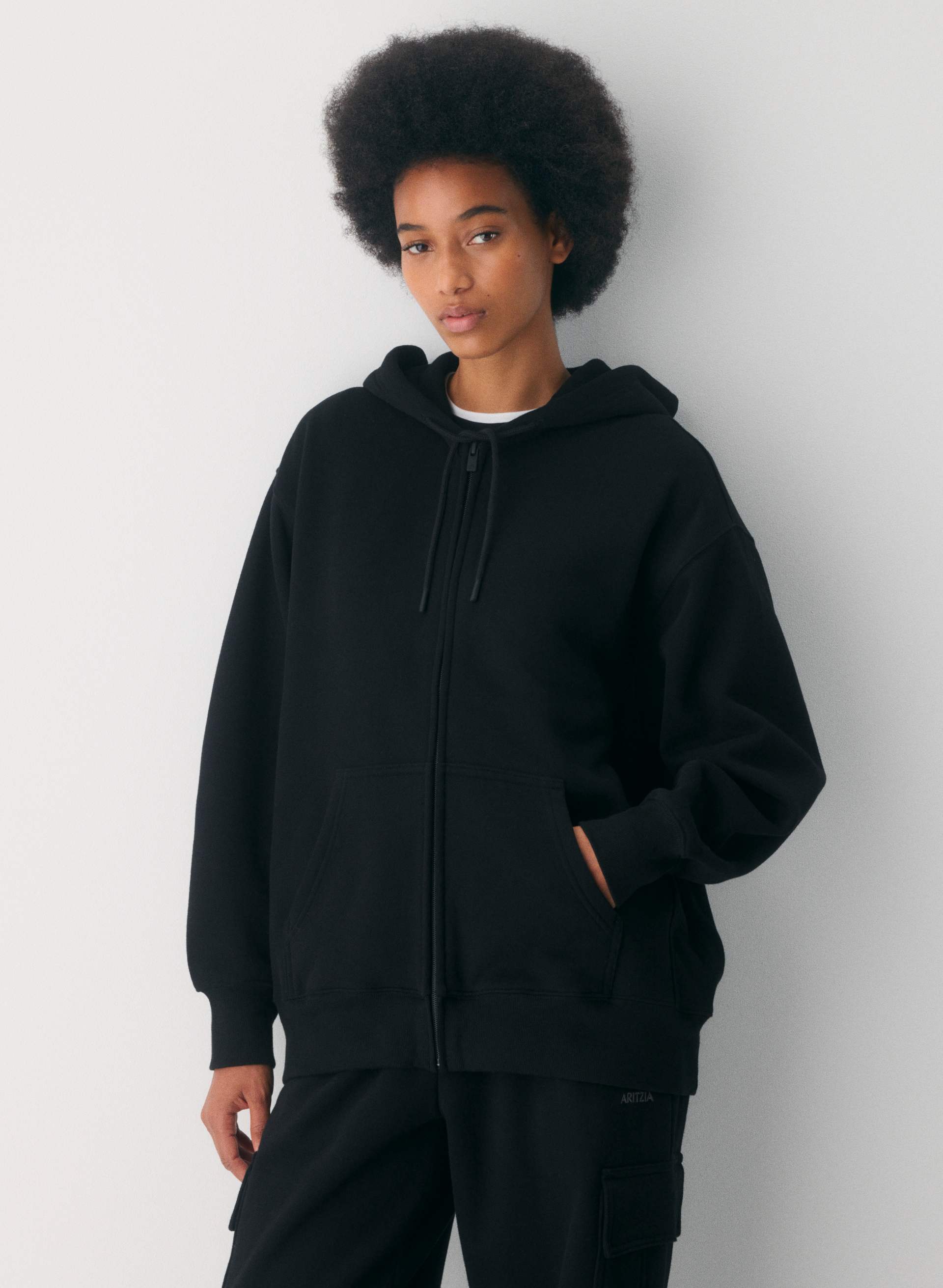 Aritzia, Cozy Sweatfleece Boyfriend Zip Hoodie