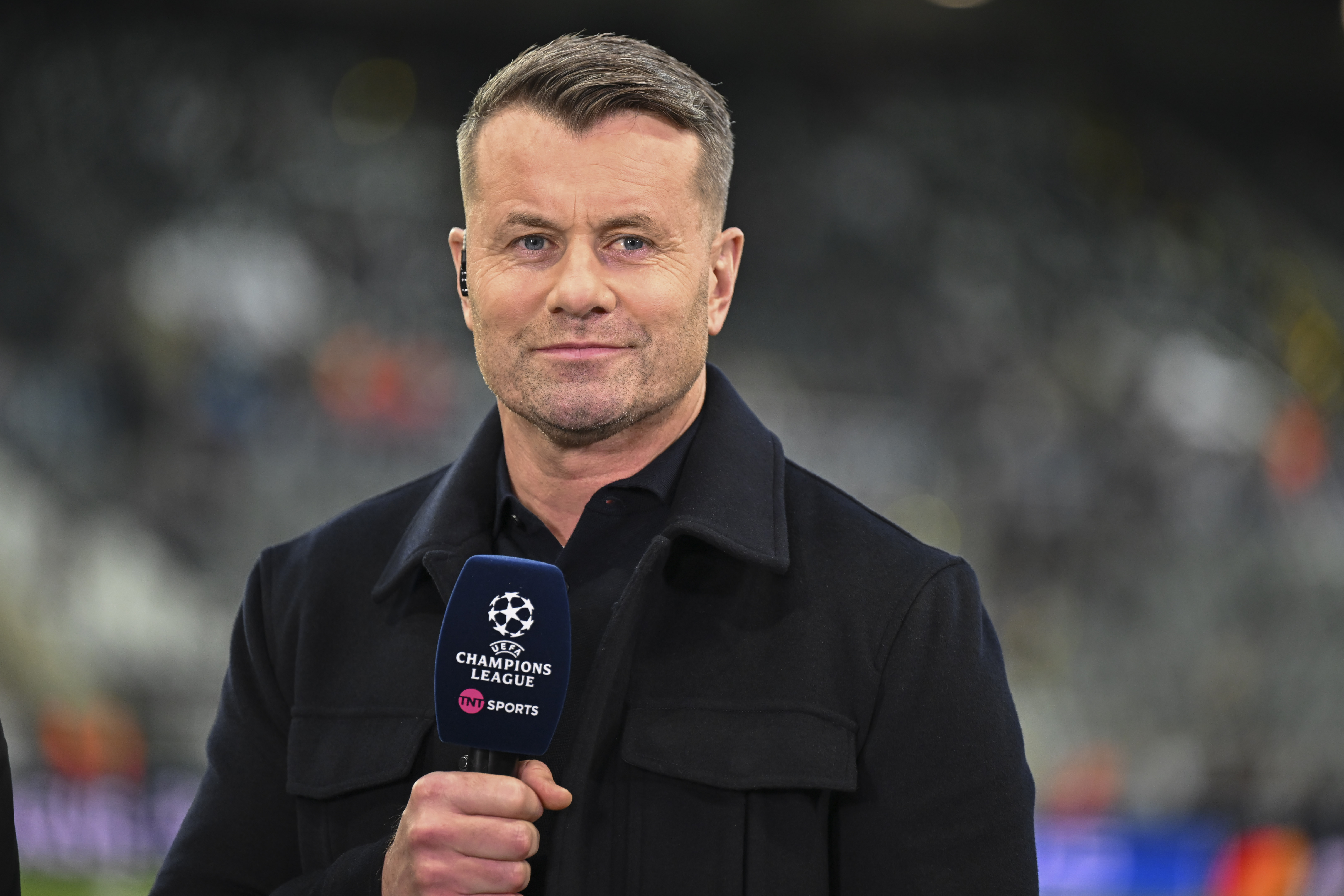 Shay Given works for TNT Sports during the UEFA Champions League 2025/26 League Phase MD1 match between Newcastle United and FC Barcelona at St. James's Park in Newcastle, United Kingdom, on September 18, 2025. (Photo by Trevor Wilkinson/MI News/NurPhoto)
