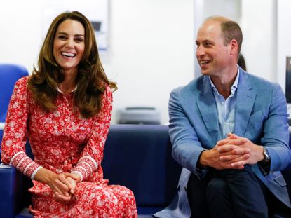 Kate Middleton and Prince William visiting the London Bridge Jobcentre