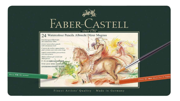 Best Watercolour pencils: box of 24 Faber-Castell Albrecht Durer Magnus pencils