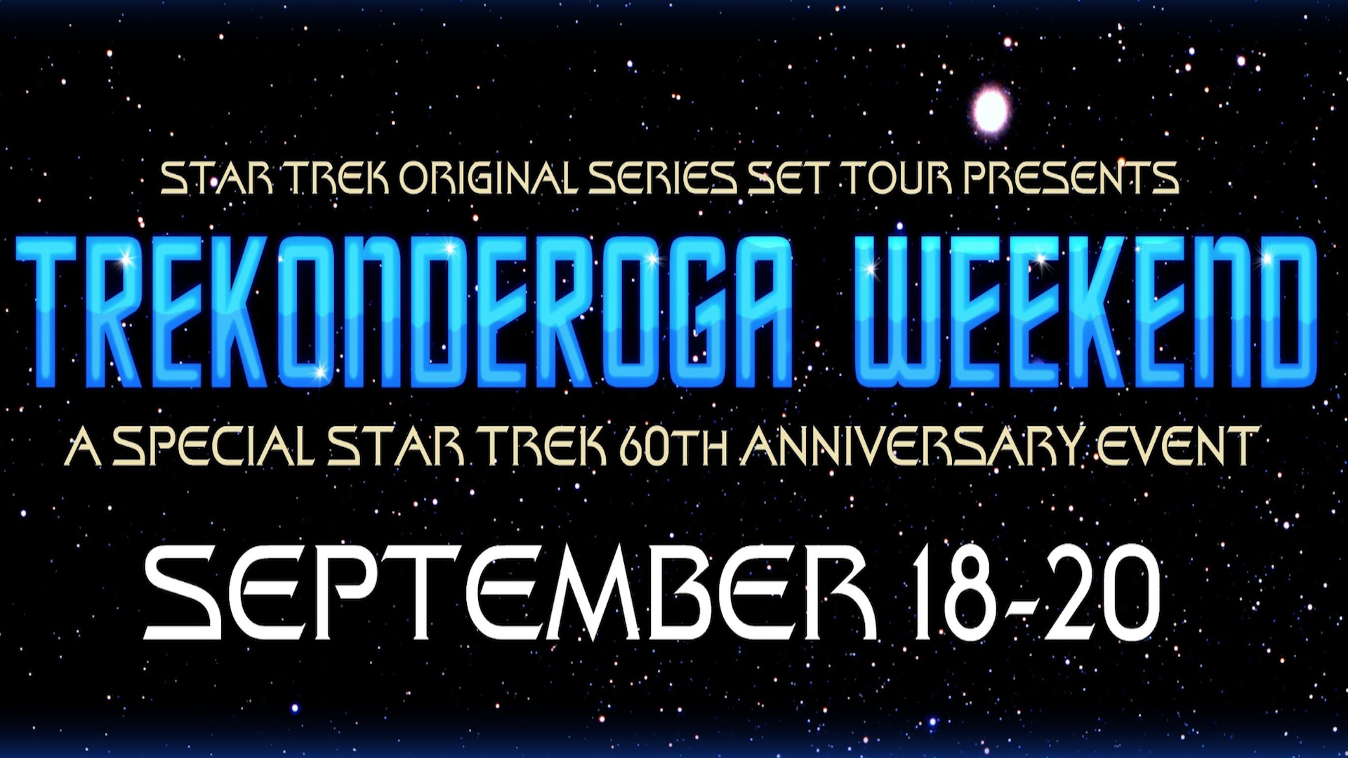 a promo banner for a celebratory sci-fi weekend
