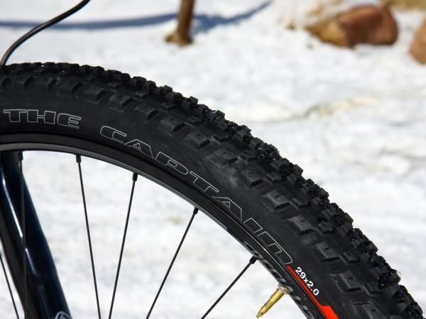 Specialized includes a grippier The Captain tire up front.