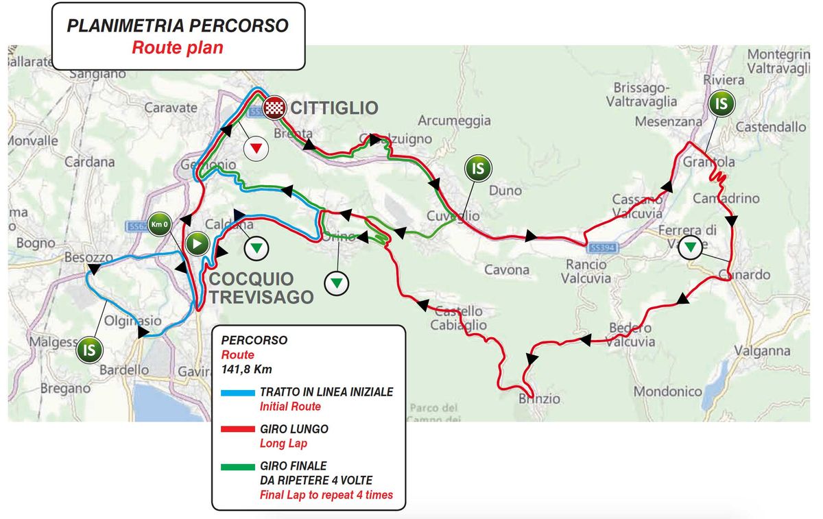 The 2021 Trofeo Alfredo Binda route