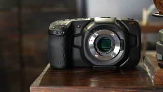 Front view of the Blackmagic Pocket Cinema Camera 4K